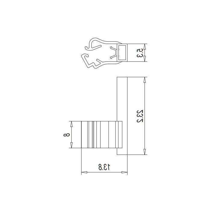 Cable marking sleeve, clamping range 3-5mm, detachable, 9ACC11